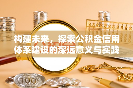 六枝构建未来，探索公积金信用体系建设的深远意义与实践路径