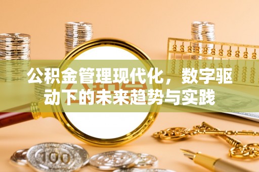 六枝公积金管理现代化，数字驱动下的未来趋势与实践