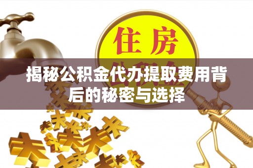六枝揭秘公积金代办提取费用背后的秘密与选择