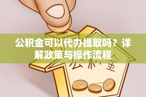 六枝公积金可以代办提取吗？详解政策与操作流程