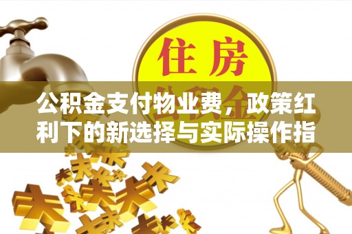 六枝公积金支付物业费，政策红利下的新选择与实际操作指南