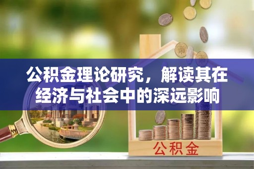 六枝公积金理论研究，解读其在经济与社会中的深远影响