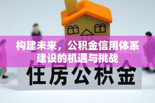 六枝构建未来，公积金信用体系建设的机遇与挑战