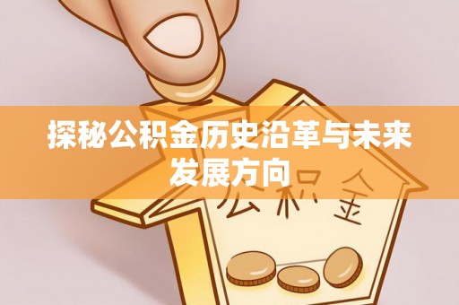 六枝探秘公积金历史沿革与未来发展方向
