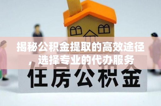 六枝揭秘公积金提取的高效途径，选择专业的代办服务