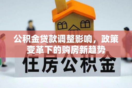 六枝公积金贷款调整影响，政策变革下的购房新趋势