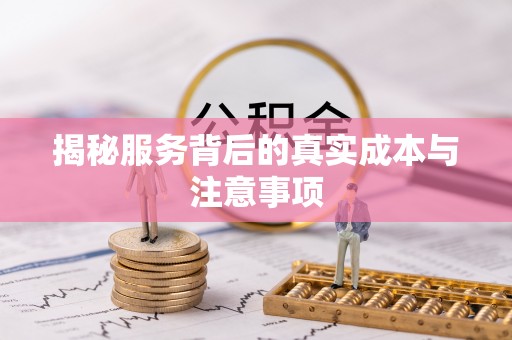 六枝揭秘服务背后的真实成本与注意事项
