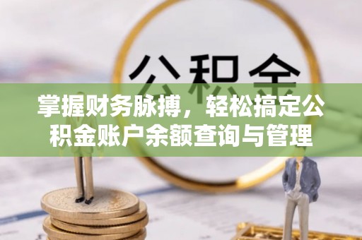 六枝掌握财务脉搏，轻松搞定公积金账户余额查询与管理