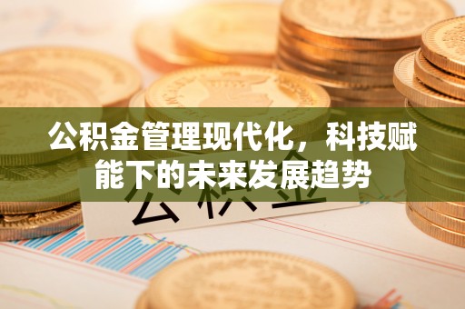 六枝公积金管理现代化，科技赋能下的未来发展趋势