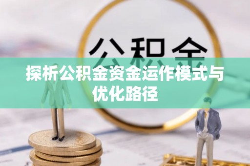 六枝探析公积金资金运作模式与优化路径