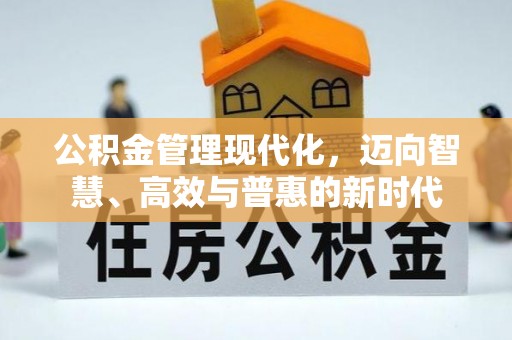 六枝公积金管理现代化，迈向智慧、高效与普惠的新时代